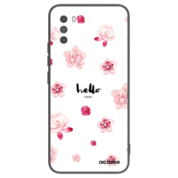 Picasee crna silikonska maskica za Xiaomi Poco M3 - Hello there