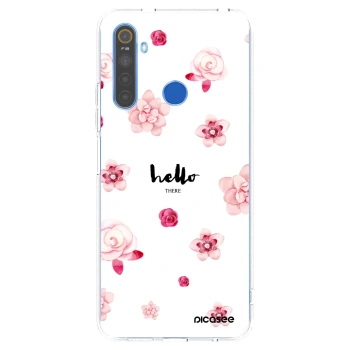 Picasee silikonska prozirna maskica za Realme 5 - Hello there