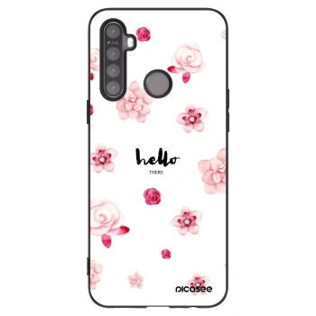 Picasee crna silikonska maskica za Realme 5 - Hello there