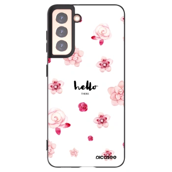 Picasee crna silikonska maskica za Samsung Galaxy S21 5G G991B - Hello there