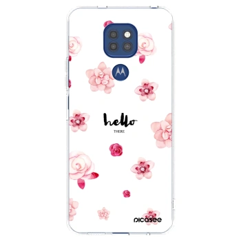 Picasee silikonska prozirna maskica za Motorola Moto G9 Play - Hello there