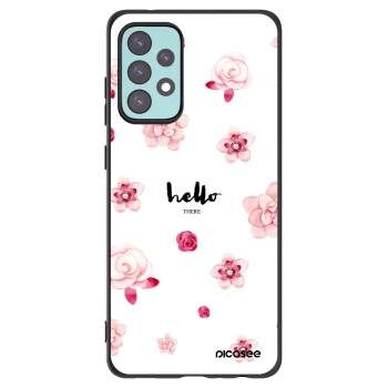 Picasee crna silikonska maskica za Samsung Galaxy A72 A725F - Hello there