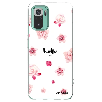 Picasee silikonska prozirna maskica za Xiaomi Redmi Note 10 Pro - Hello there