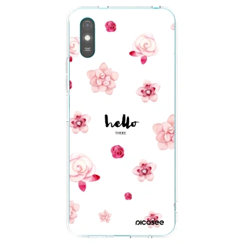 Picasee silikonska prozirna maskica za Xiaomi Redmi 9AT - Hello there
