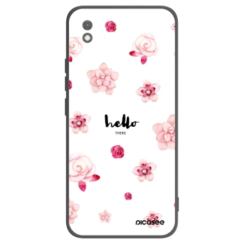 Picasee crna silikonska maskica za Xiaomi Redmi 9AT - Hello there