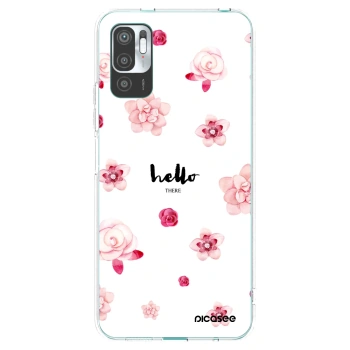Picasee silikonska prozirna maskica za Xiaomi Redmi Note 10 5G - Hello there