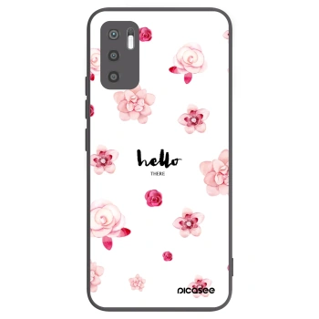 Picasee crna silikonska maskica za Xiaomi Redmi Note 10 5G - Hello there