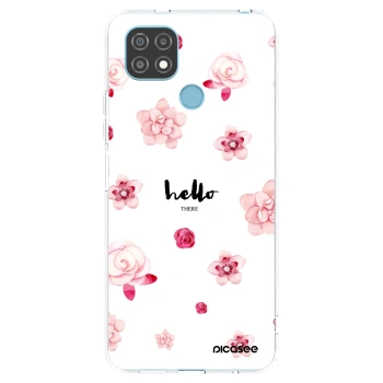 Picasee silikonska prozirna maskica za Realme C21 - Hello there