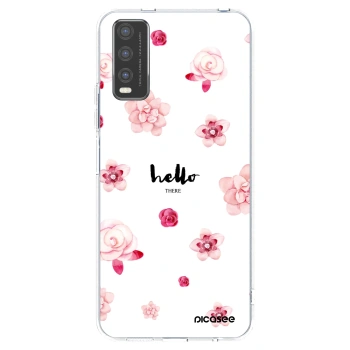 Picasee silikonska prozirna maskica za Vivo Y20s - Hello there