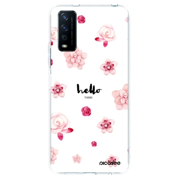 Picasee silikonska prozirna maskica za Vivo Y11s - Hello there