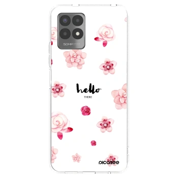 Picasee silikonska prozirna maskica za Realme 8i - Hello there