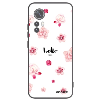 Picasee crna silikonska maskica za Xiaomi 12 - Hello there