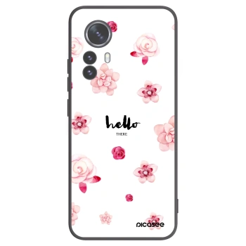 Picasee crna silikonska maskica za Xiaomi 12 Pro - Hello there