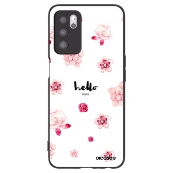 Picasee crna silikonska maskica za OPPO A16 - Hello there