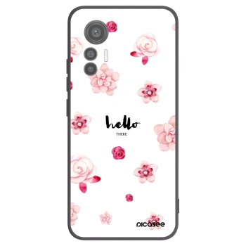Picasee crna silikonska maskica za Xiaomi 12 Lite - Hello there