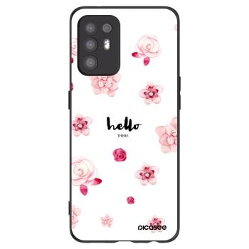 Picasee crna silikonska maskica za OPPO A94 5G - Hello there