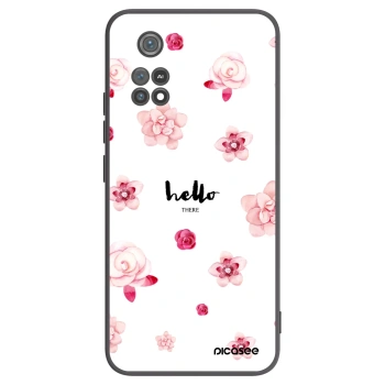 Picasee crna silikonska maskica za Xiaomi Poco M4 Pro - Hello there