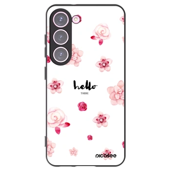 Picasee crna silikonska maskica za Samsung Galaxy S23 5G - Hello there