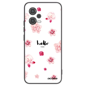 Picasee crna silikonska maskica za Xiaomi Poco X5 - Hello there
