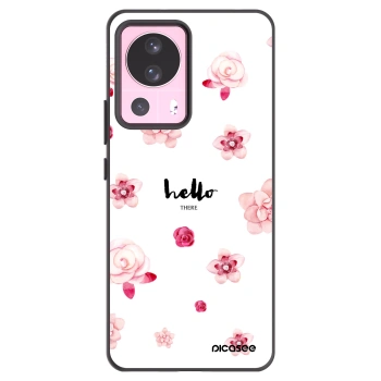 Picasee crna silikonska maskica za Xiaomi 13 Lite - Hello there