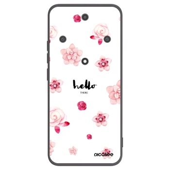 Picasee crna silikonska maskica za Honor Magic5 Lite 5G - Hello there