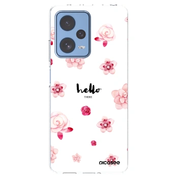 Picasee silikonska prozirna maskica za Xiaomi Redmi Note 12 Pro 5G - Hello there