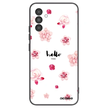 Picasee crna silikonska maskica za Samsung Galaxy A04s A047F - Hello there