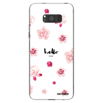 Picasee silikonska prozirna maskica za Samsung Galaxy S8 G950F - Hello there
