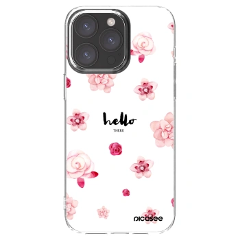Picasee silikonska prozirna maskica za Apple iPhone 15 Pro Max - Hello there