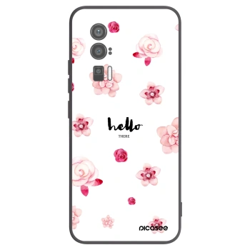 Picasee crna silikonska maskica za Xiaomi Poco F5 Pro 5G - Hello there