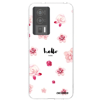 Picasee silikonska prozirna maskica za Xiaomi Poco F5 Pro 5G - Hello there