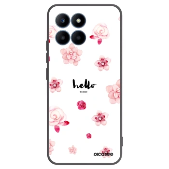 Picasee crna silikonska maskica za Honor 70 Lite - Hello there