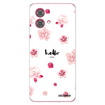 Picasee silikonska prozirna maskica za Motorola Moto G84 5G - Hello there