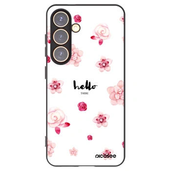 Picasee crna silikonska maskica za Samsung Galaxy S24 S921B 5G - Hello there