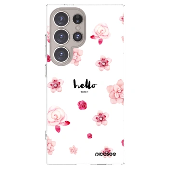 Picasee silikonska prozirna maskica za Samsung Galaxy S24 Ultra S928B 5G - Hello there