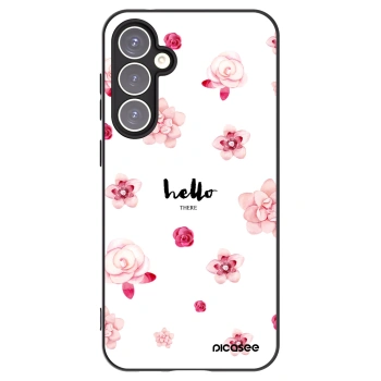 Picasee crna silikonska maskica za Samsung Galaxy S23 FE S711B - Hello there