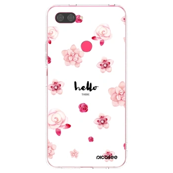 Picasee silikonska prozirna maskica za Xiaomi Mi 8 Lite - Hello there