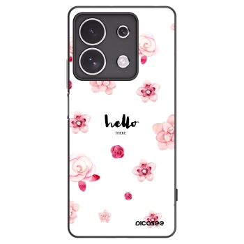 Picasee crna silikonska maskica za Xiaomi Redmi Note 13 4G - Hello there