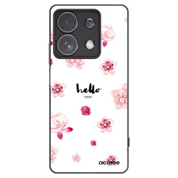 Picasee crna silikonska maskica za Xiaomi Redmi Note 13 Pro 4G - Hello there