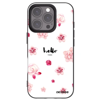 Picasee crna silikonska maskica za Apple iPhone 16 Pro - Hello there
