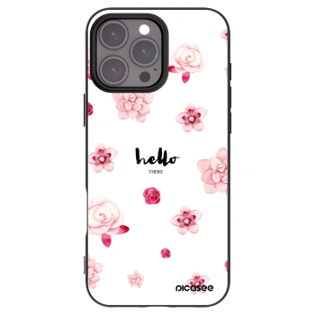 Picasee crna silikonska maskica za Apple iPhone 16 Pro Max - Hello there