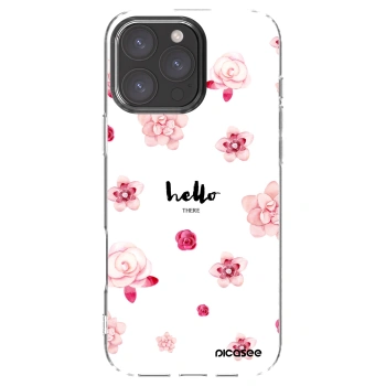 Picasee silikonska prozirna maskica za Apple iPhone 16 Pro Max - Hello there