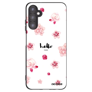 Picasee crna silikonska maskica za Samsung Galaxy A05s A057G - Hello there