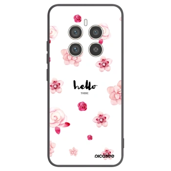 Picasee crna silikonska maskica za Realme 12 Pro 5G - Hello there