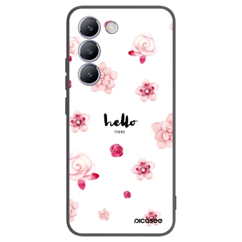 Picasee crna silikonska maskica za Vivo V40 SE 5G - Hello there
