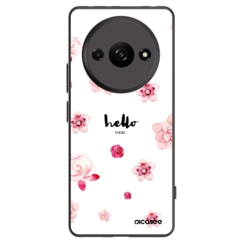Picasee crna silikonska maskica za Xiaomi Redmi A3 - Hello there