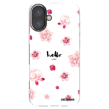 Picasee silikonska prozirna maskica za Apple iPhone 16 Plus - Hello there