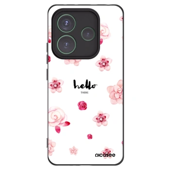 Picasee crna silikonska maskica za Xiaomi Redmi Note 14 5G - Hello there