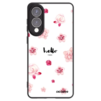 Picasee crna silikonska maskica za Samsung Galaxy S25 Edge 5G - Hello there