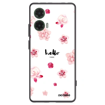 Picasee crna silikonska maskica za Motorola Moto G35 5G - Hello there